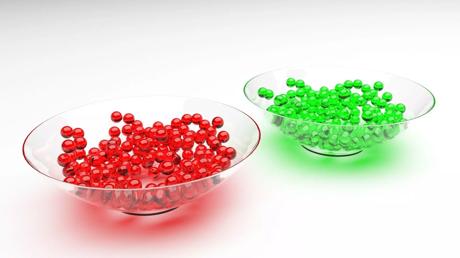 Red and Green Caviars 3D model