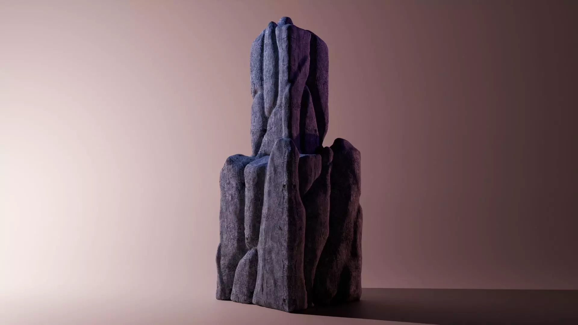 Stylized cliff type 2 3D model