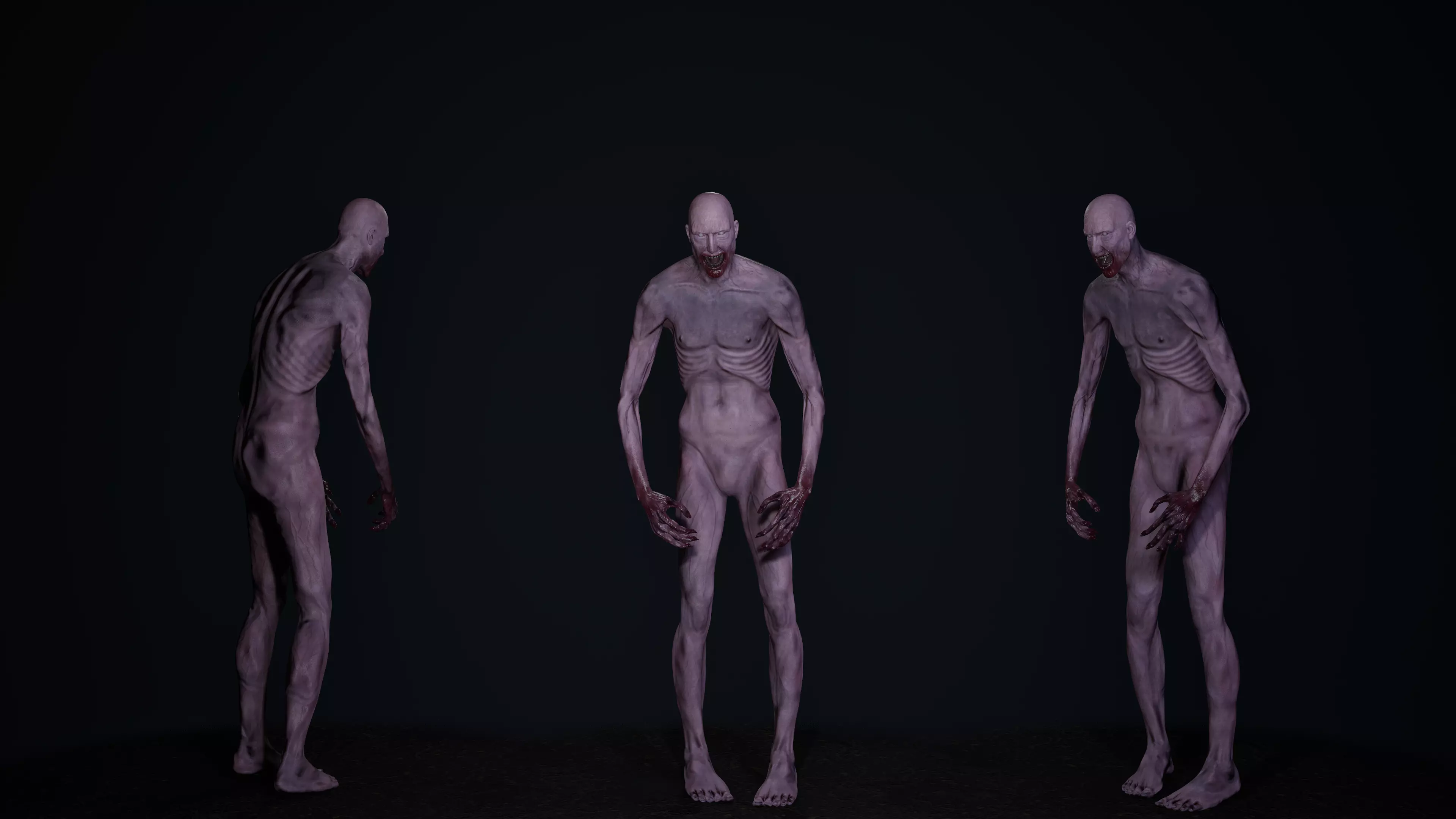 SCP 096 - 4K PBR Rigged - UE4 UE5 - Game-Ready Horror Asset Low-poly 3D model_11