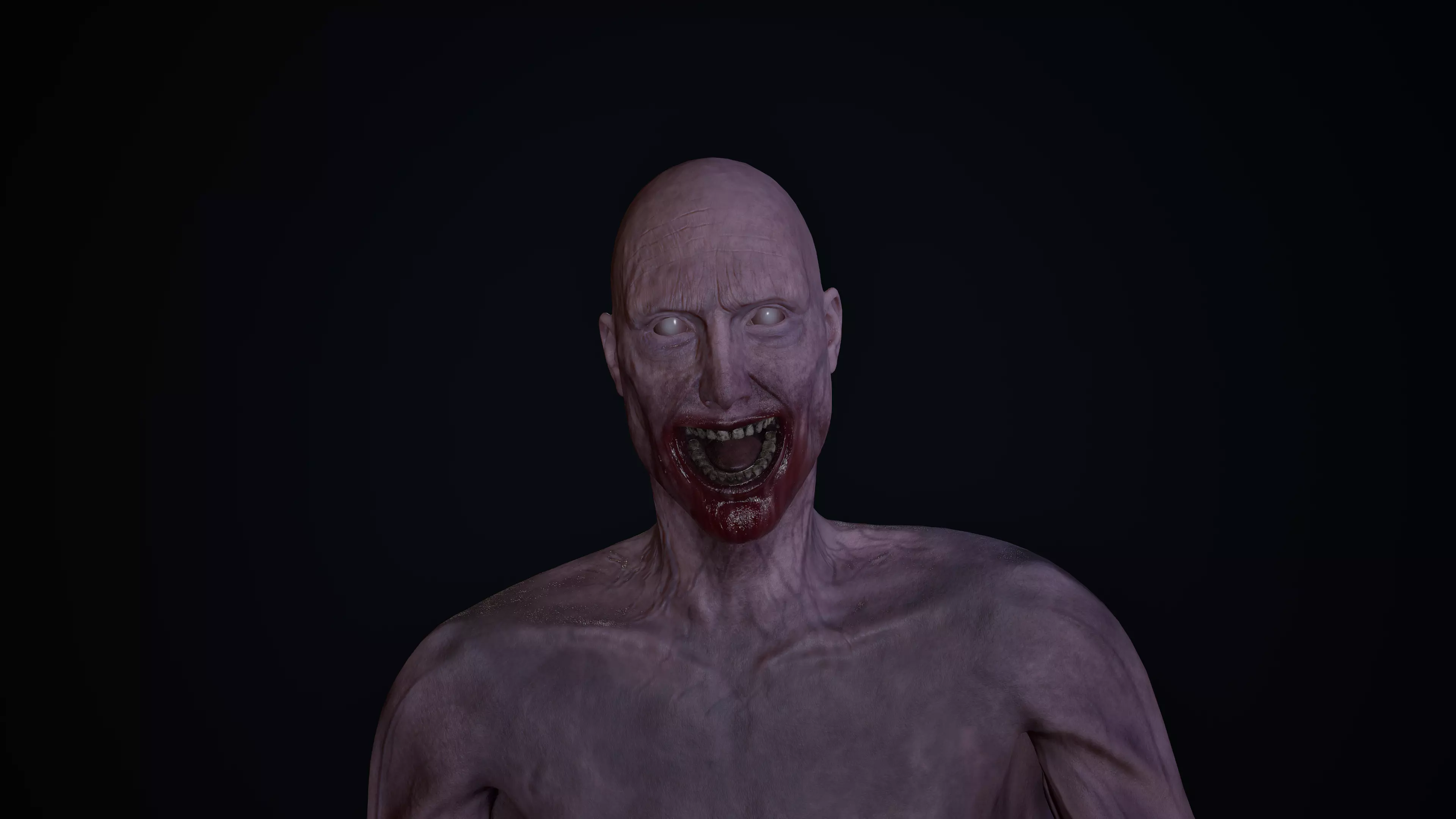 SCP 096 - 4K PBR Rigged - UE4 UE5 - Game-Ready Horror Asset Low-poly 3D model_8