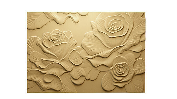 modern panel wall decor set relief stl mural CNC 174 3D model | CGTrader