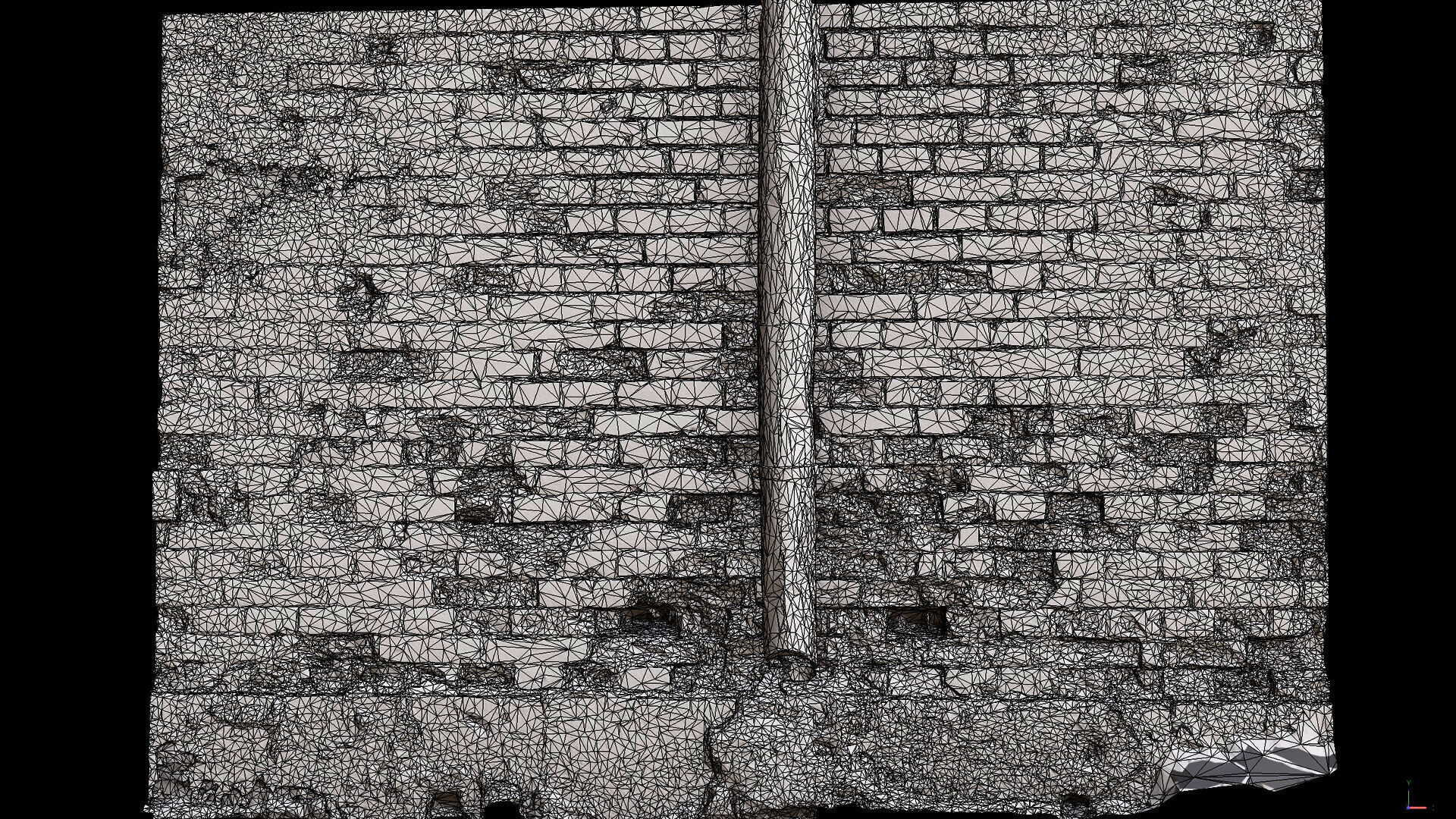 brickwall damaged factory facade pt2 PBR photogrammetry Low-poly 3D model_7