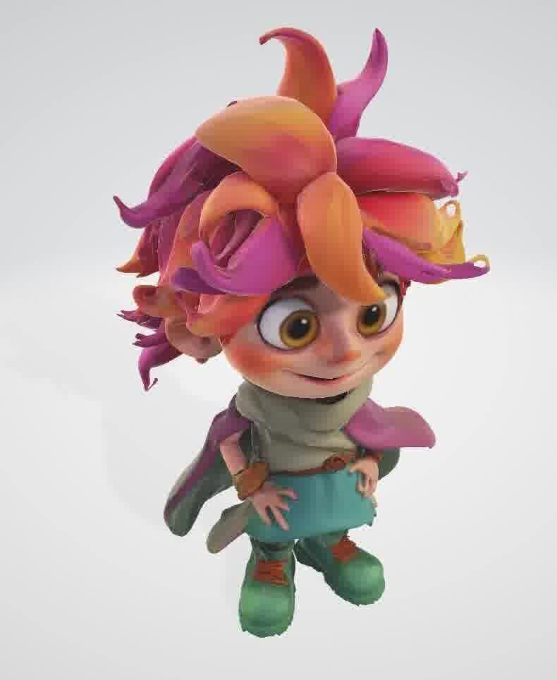 Cartoon Boy 3D Printable STL Model 3D print model_38