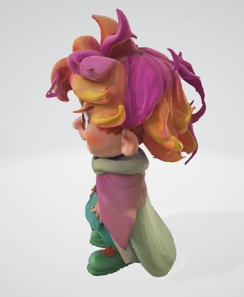 Cartoon Boy 3D Printable STL Model 3D print model_42