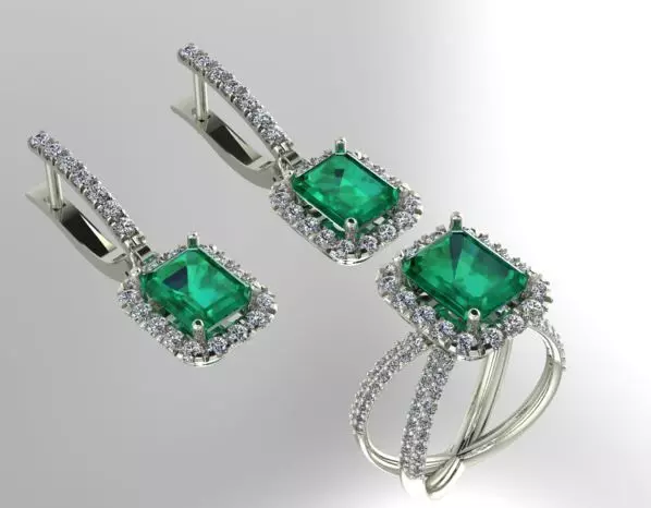 Emerald Ring 3dm 3D print model_0