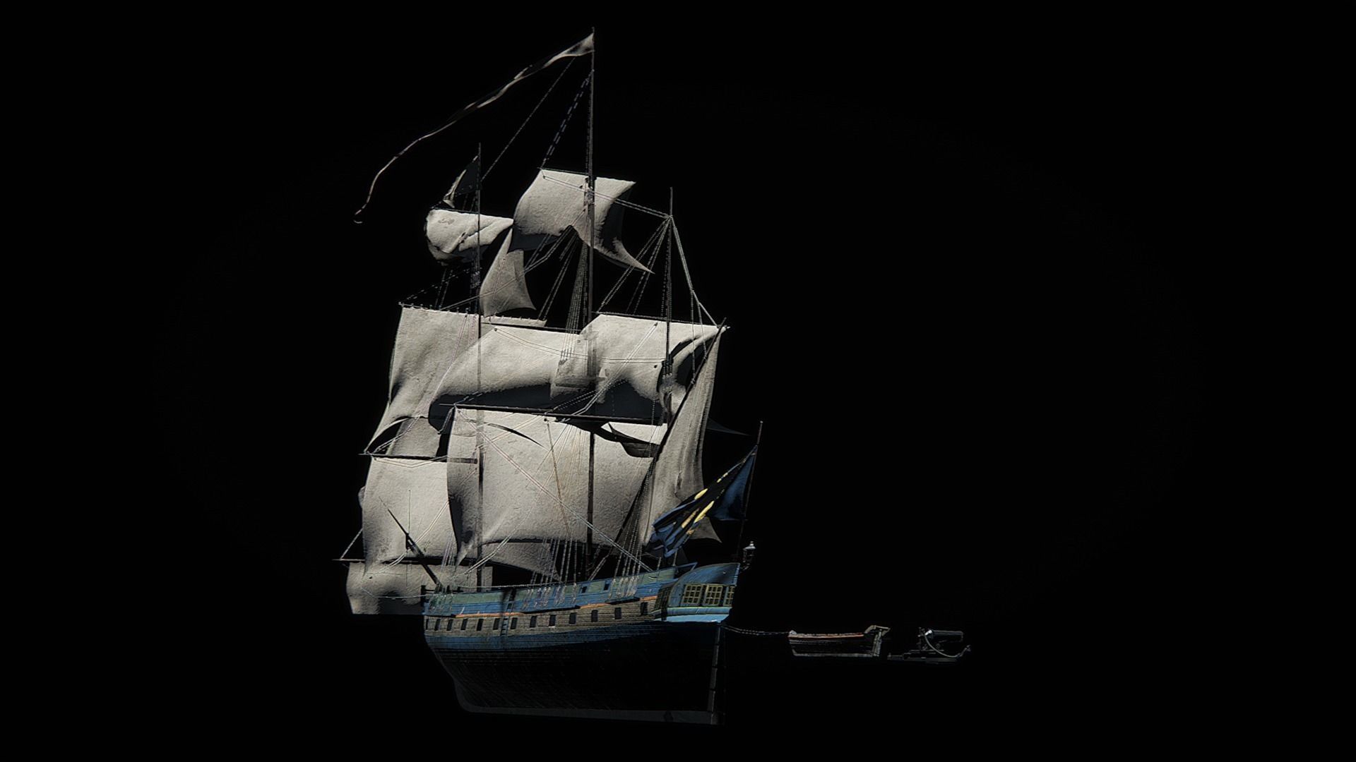 Sail Boat 3D model_3