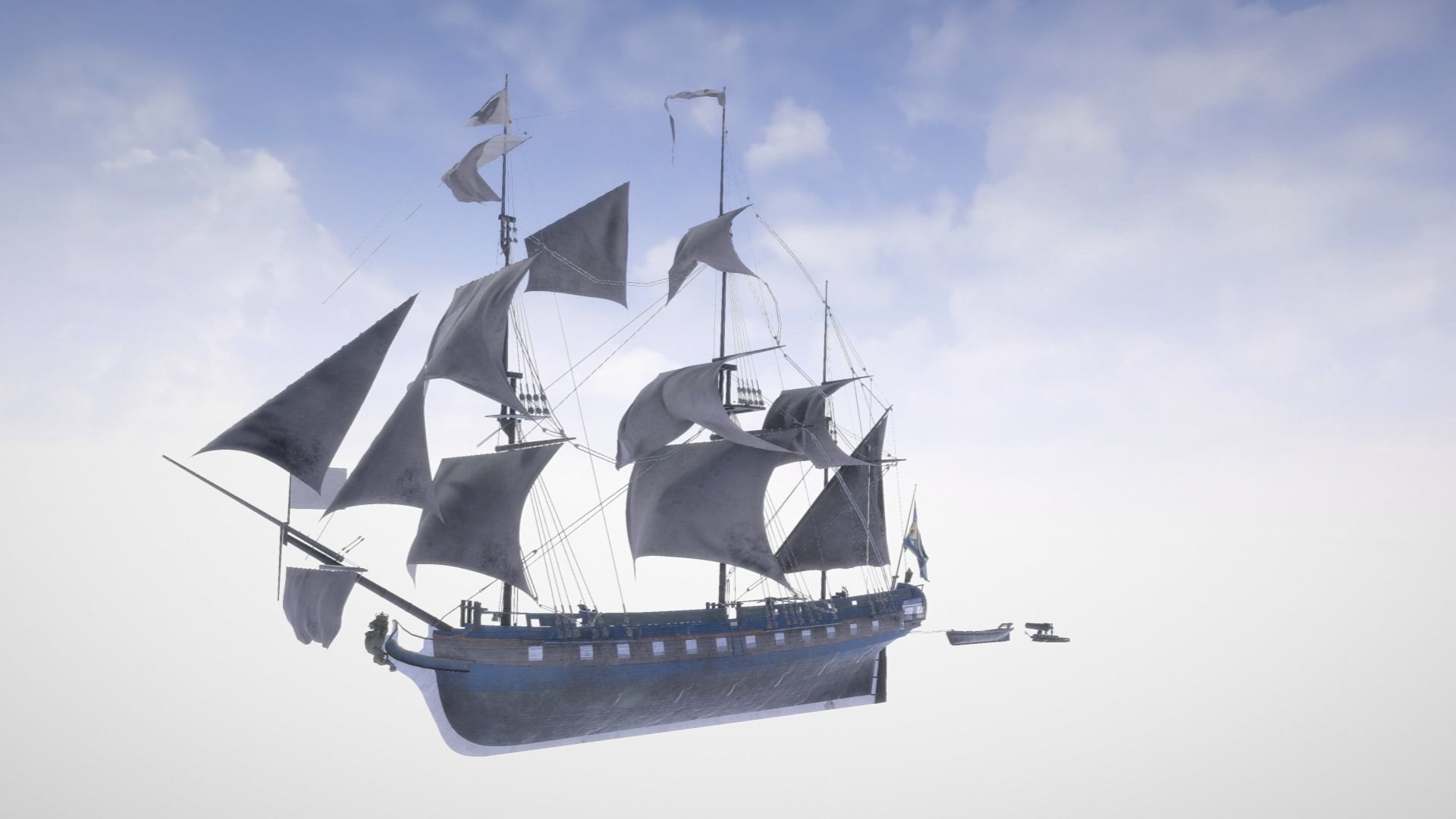 Sail Boat 3D model_0