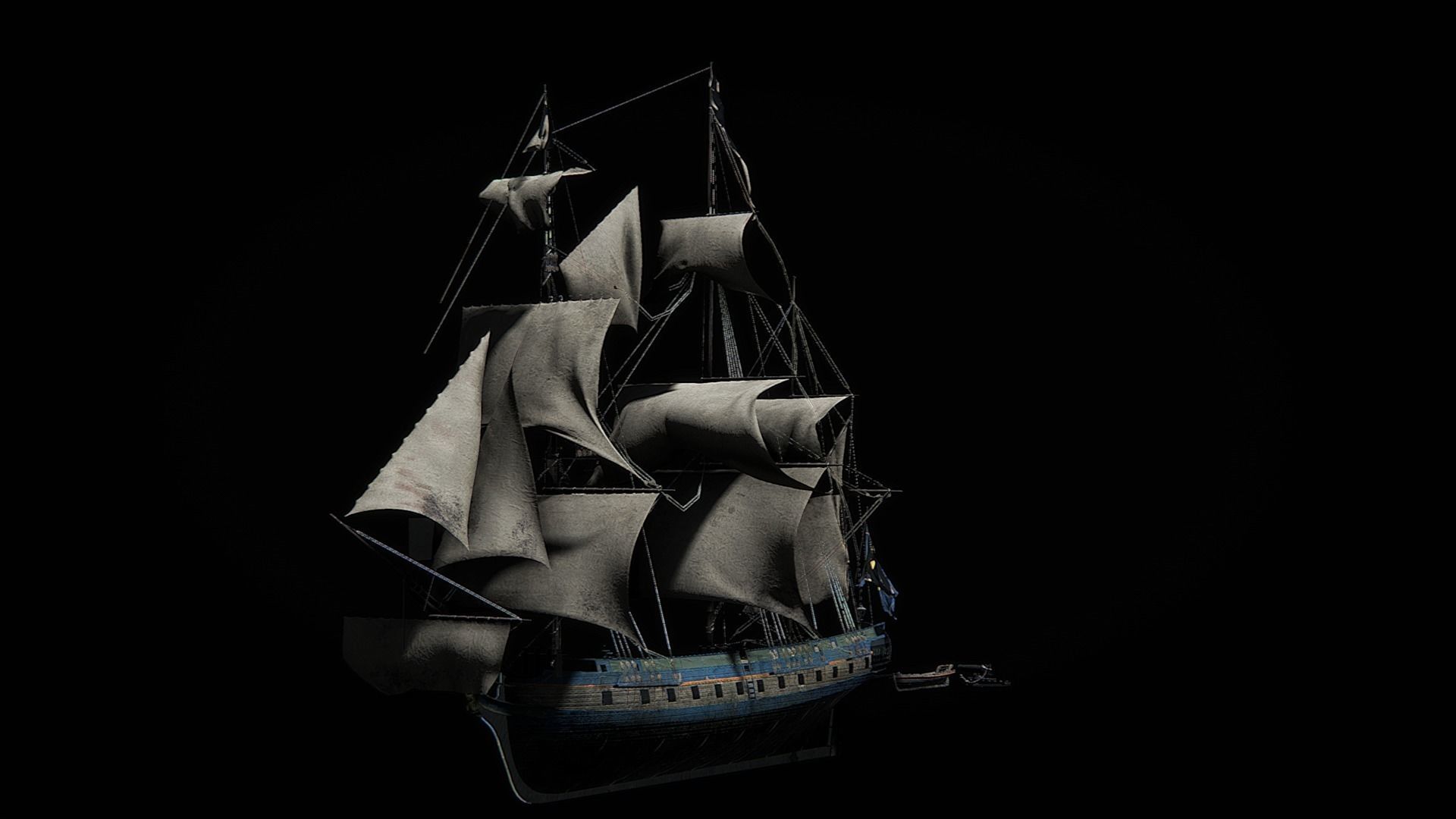 Sail Boat 3D model_4