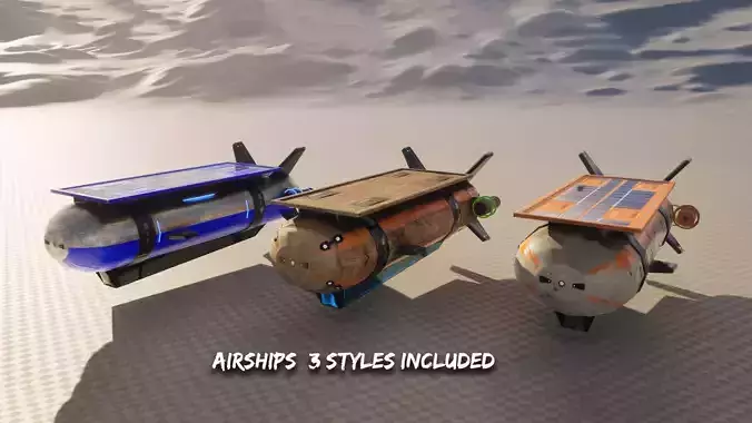 Air Ships - Blimps 3 Styles Included