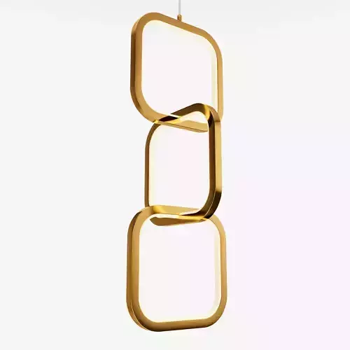 Modern Linked Ring Pendant Light