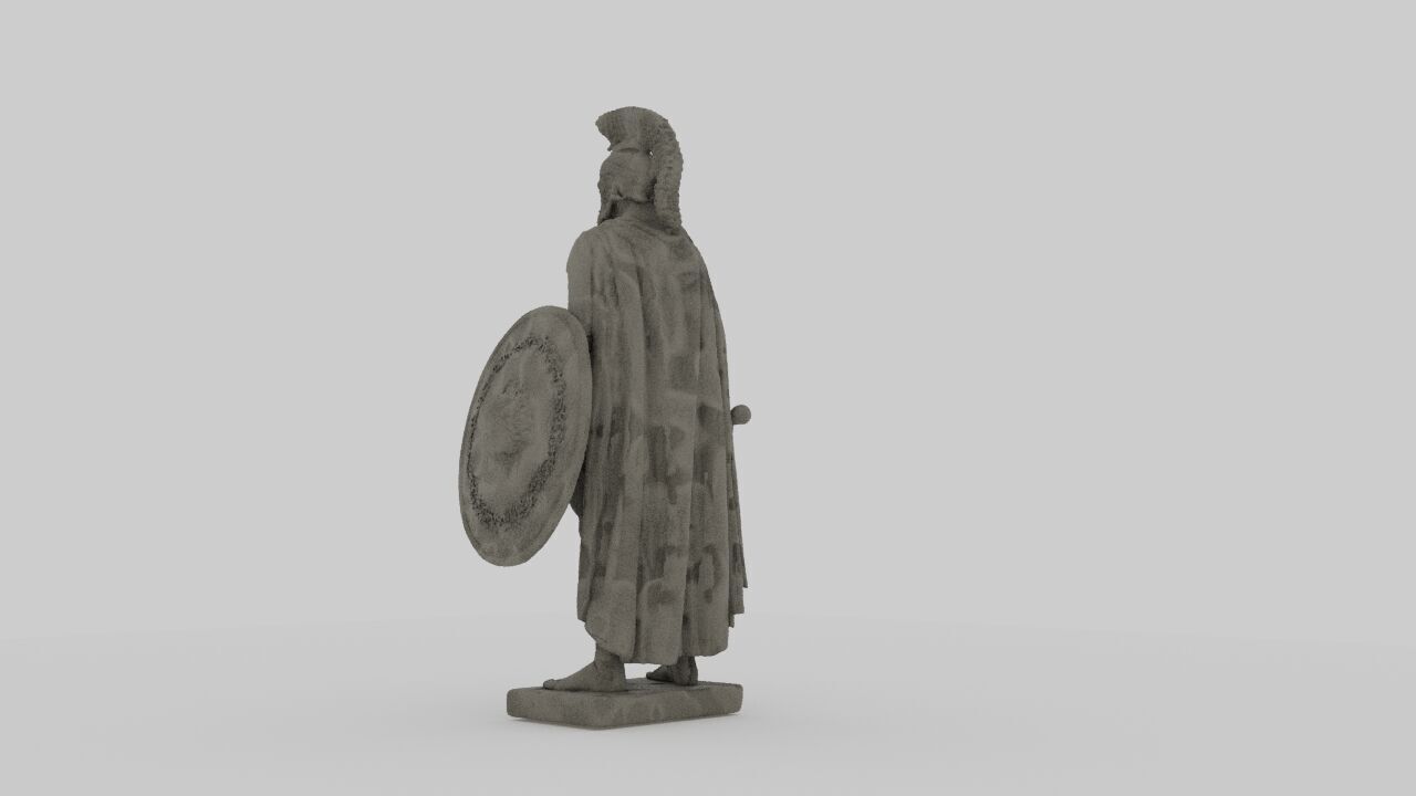 Roman Warior Statue 3d model 3D model_5