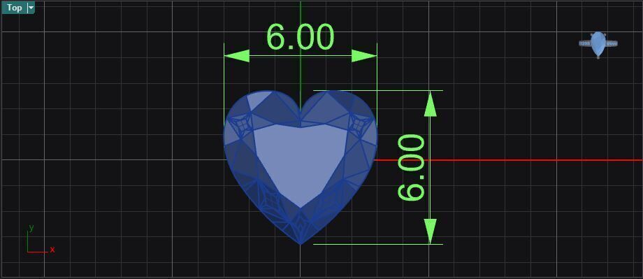 Bezel set round and heart shape diamond three stone ring 3D print model_17