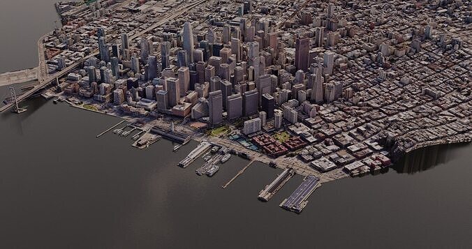 San Francisco City 3d model  3D model 4