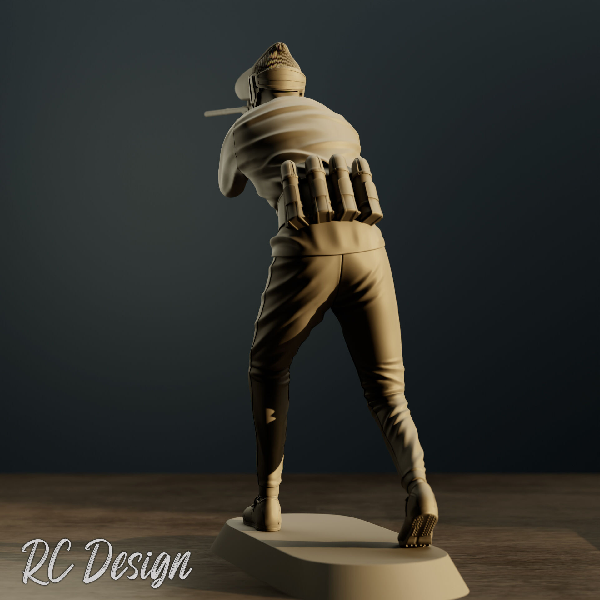 Paintball Player Jugador 3D print model_3