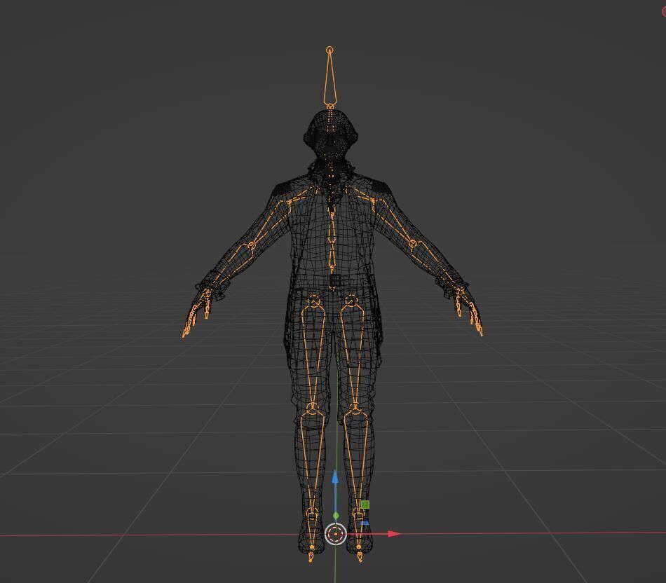 Low Poly George Washington Low-poly 3D model_9