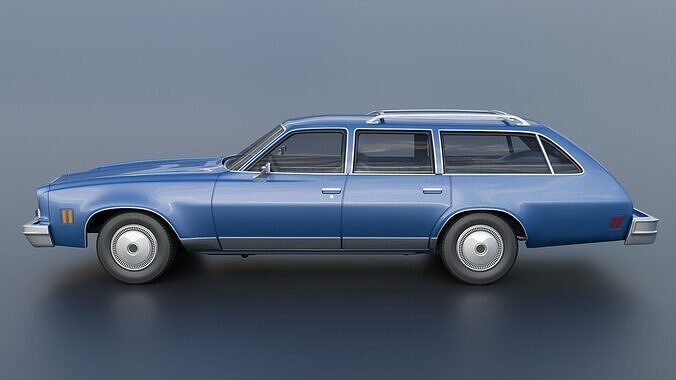 Chevrolet Chevelle Malibu Wagon 1974 3D print model 4