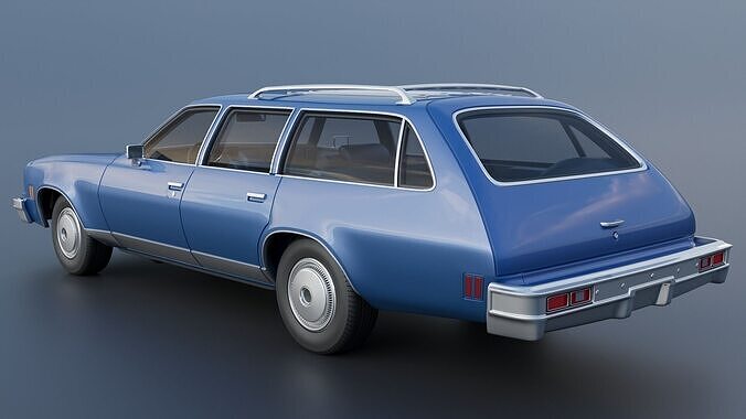 Chevrolet Chevelle Malibu Wagon 1974 3D print model 5