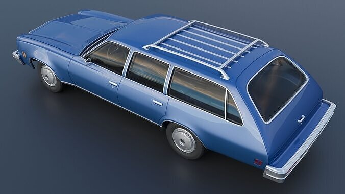 Chevrolet Chevelle Malibu Wagon 1974 3D print model 6