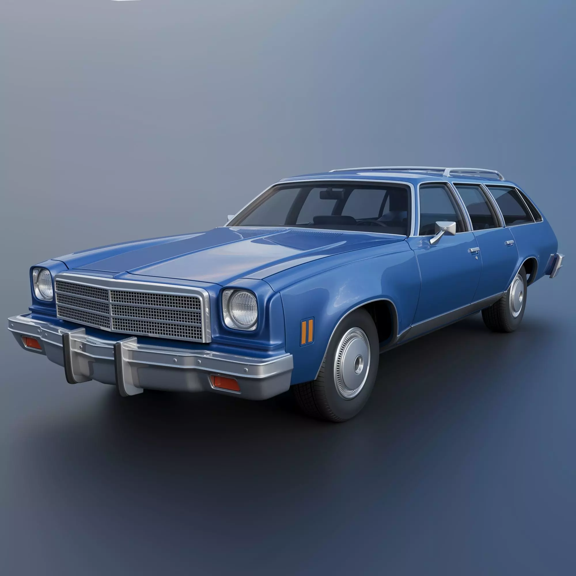 Chevrolet Chevelle Malibu Wagon 1974 3D print model