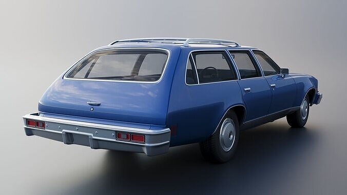Chevrolet Chevelle Malibu Wagon 1974 3D print model 7