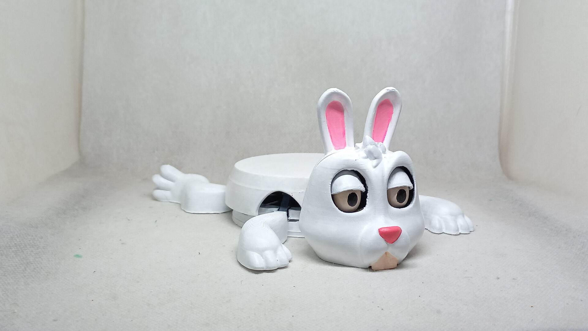 bunny cup holder No Supports needed 3D print model_4