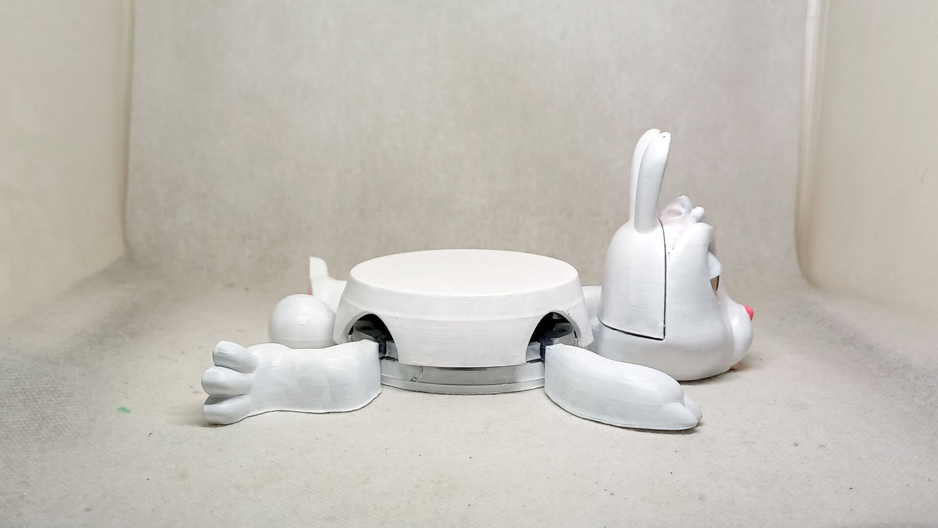 bunny cup holder No Supports needed 3D print model_5