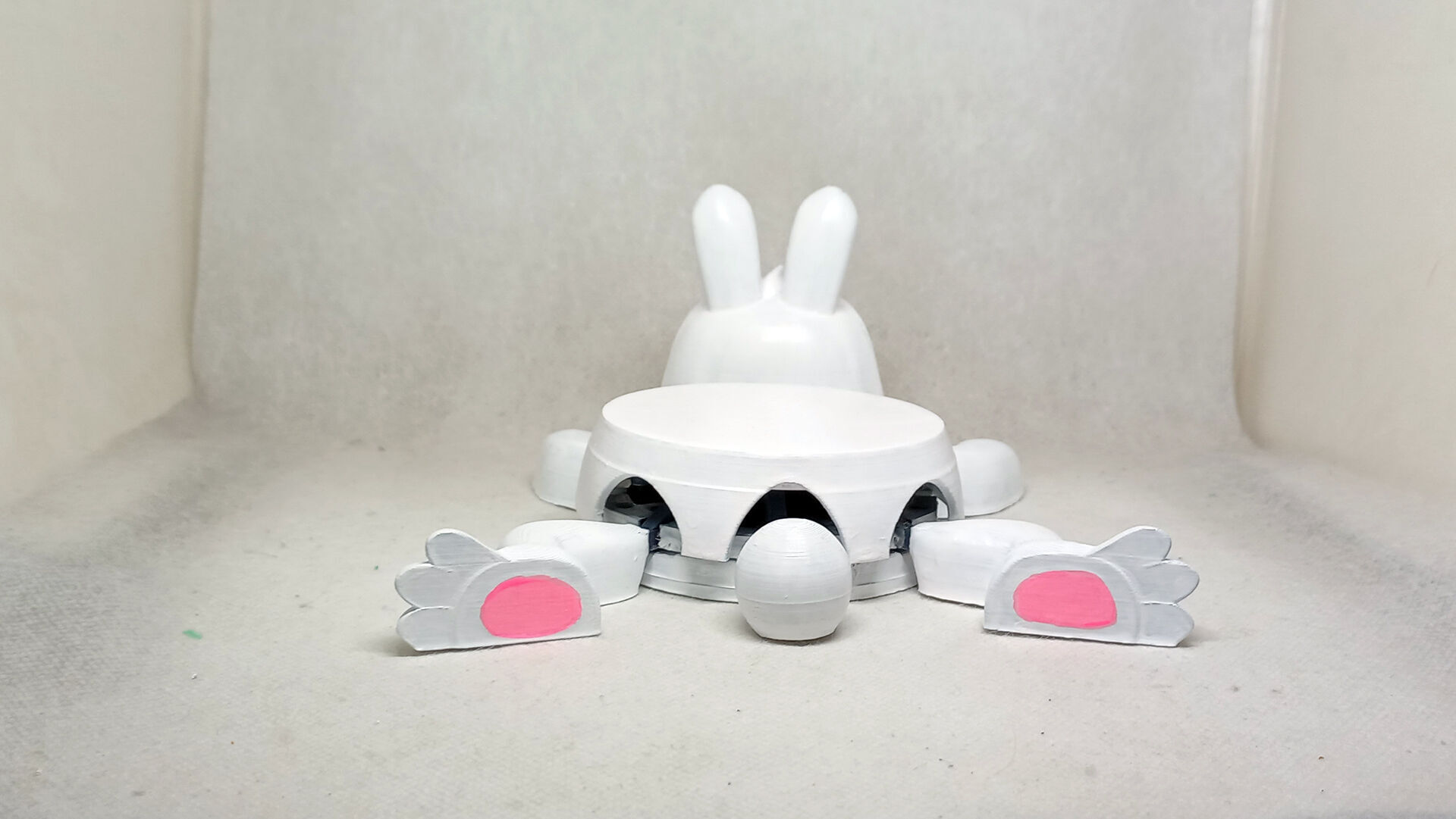 bunny cup holder No Supports needed 3D print model_7