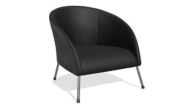Simple Fantastic Furniture Mid Century Modern Chair 3D model 5