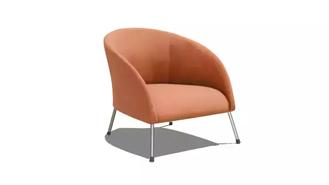 Simple Fantastic Furniture Mid Century Modern Chair 3D model 2