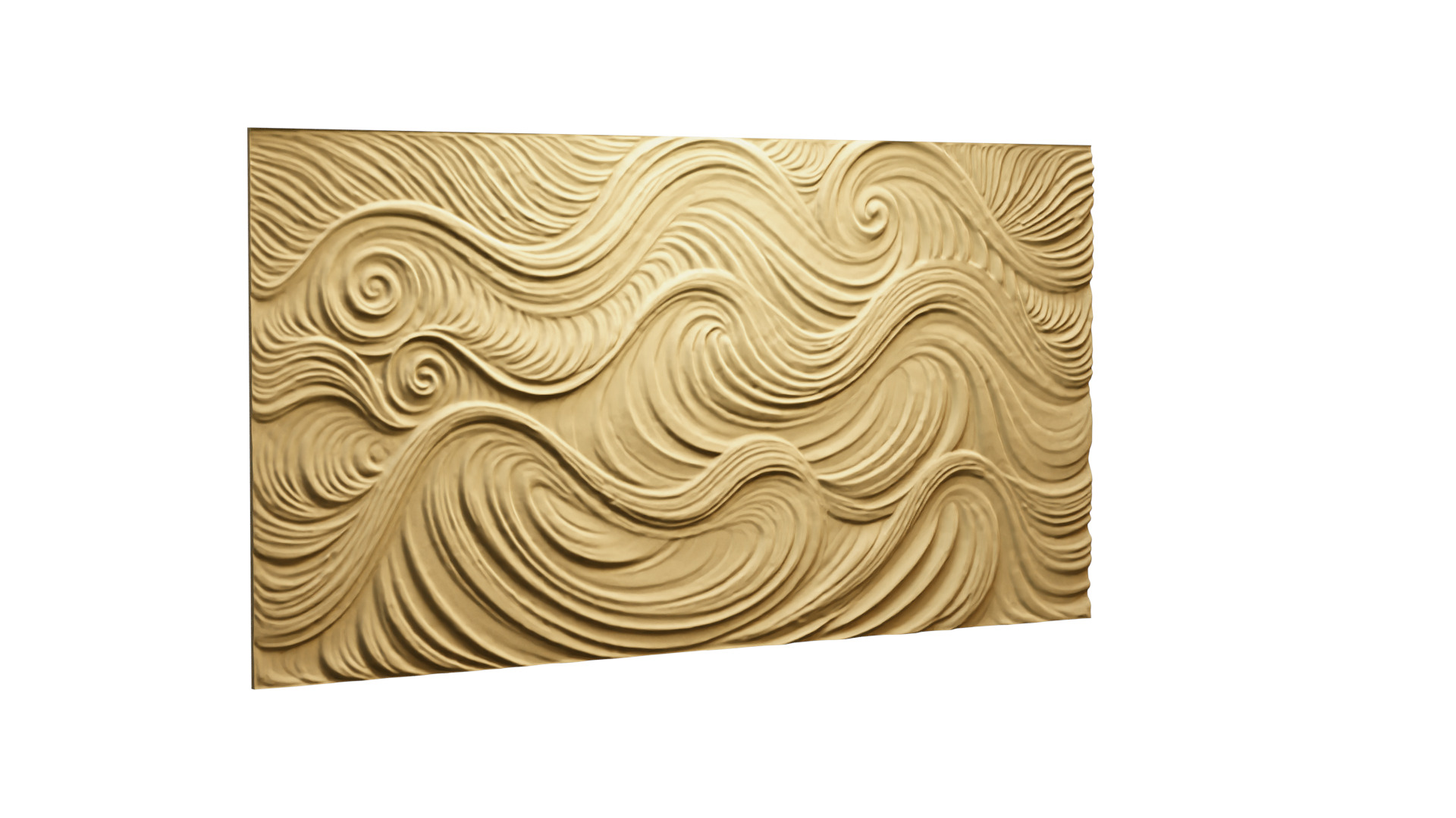 modern panel wall decor set relief stl mural CNC 175 3D model | CGTrader