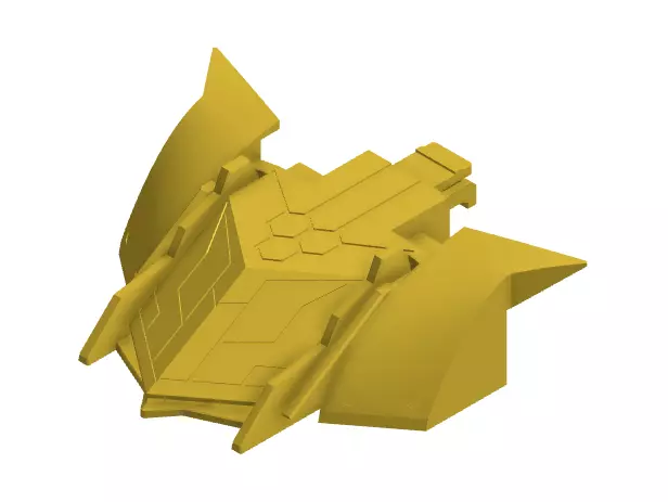 CRUSH GEAR KING 2 FRONT WEAPON 3D PRINT 3D print model_0