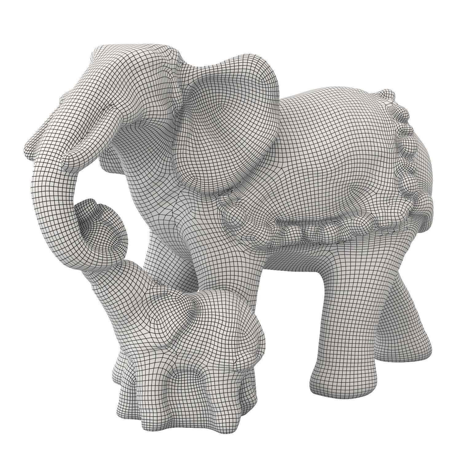 Elephant figurine  3D model_6