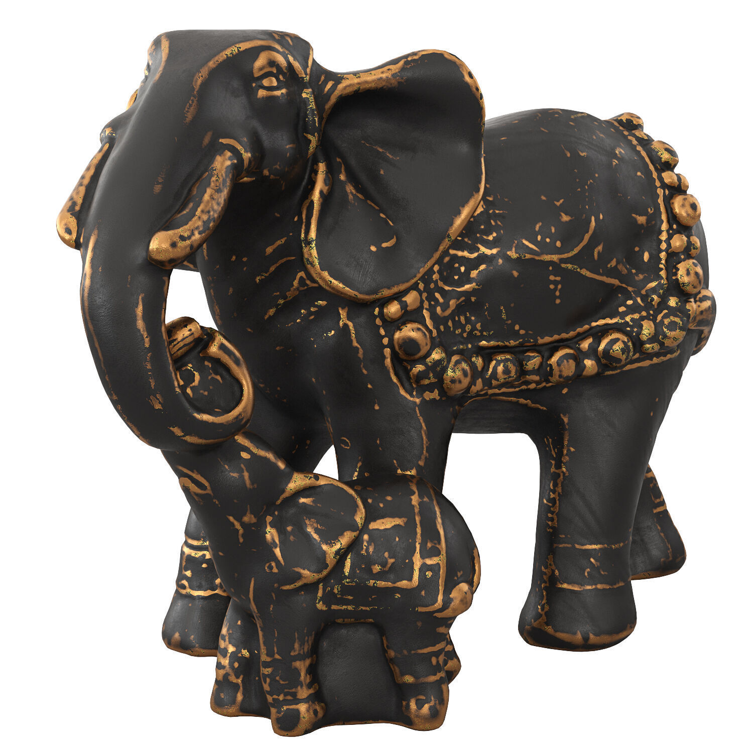 Elephant figurine  3D model_1