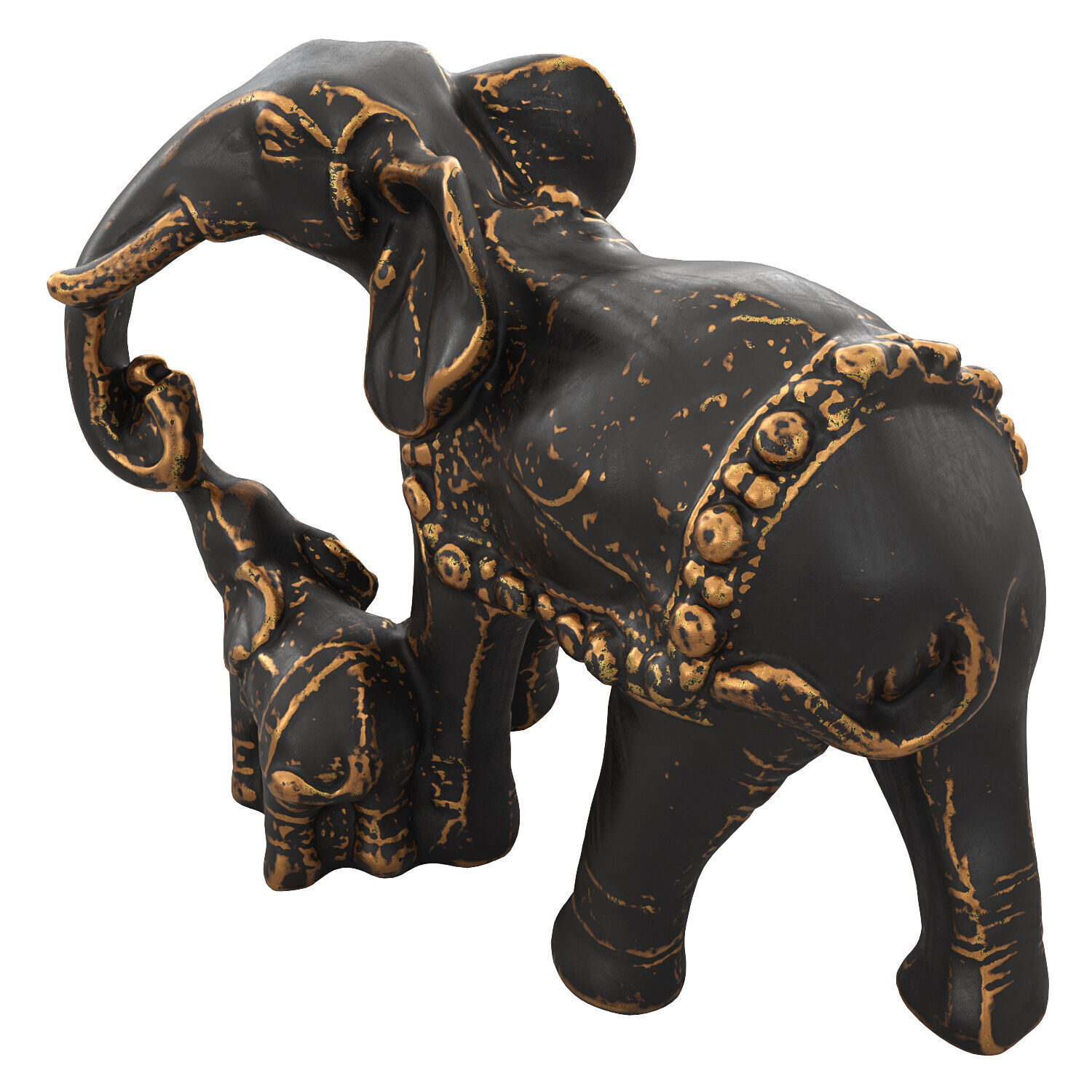 Elephant figurine  3D model_2
