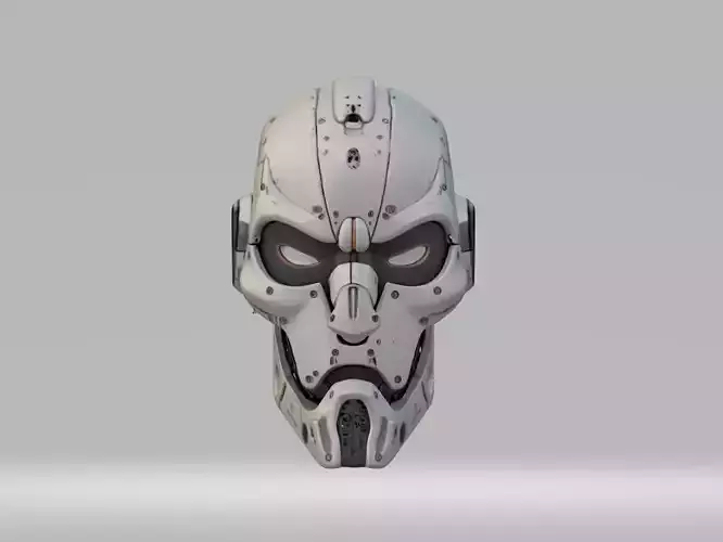 Cyberpunk Robot Head