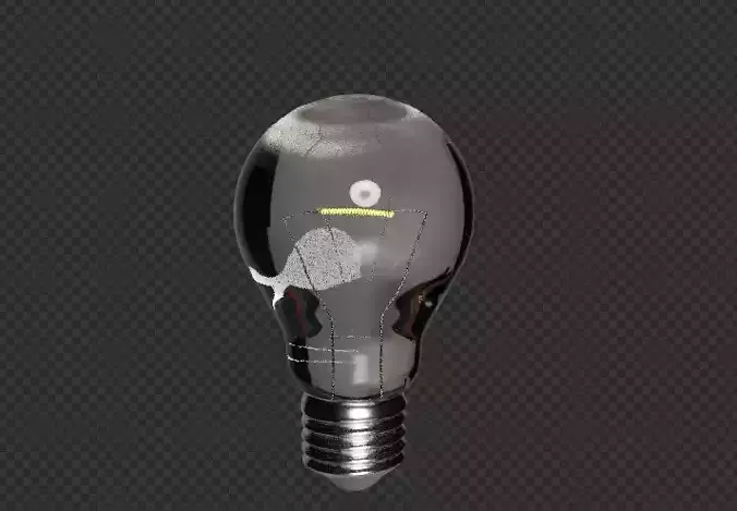 Light Bulb Tungsten Light Bulb Vintage 3D model