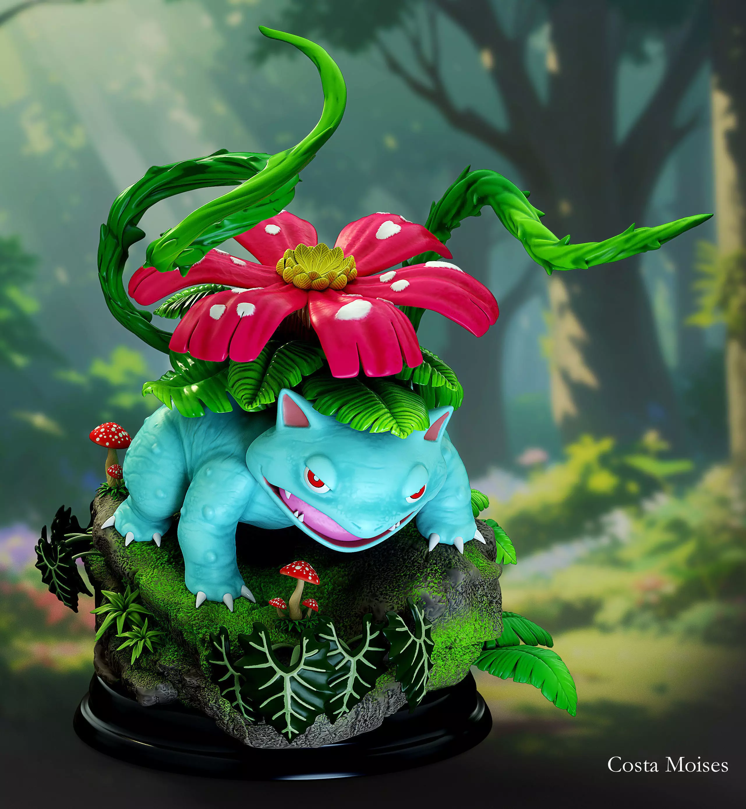 Venusaur  3D print model_0