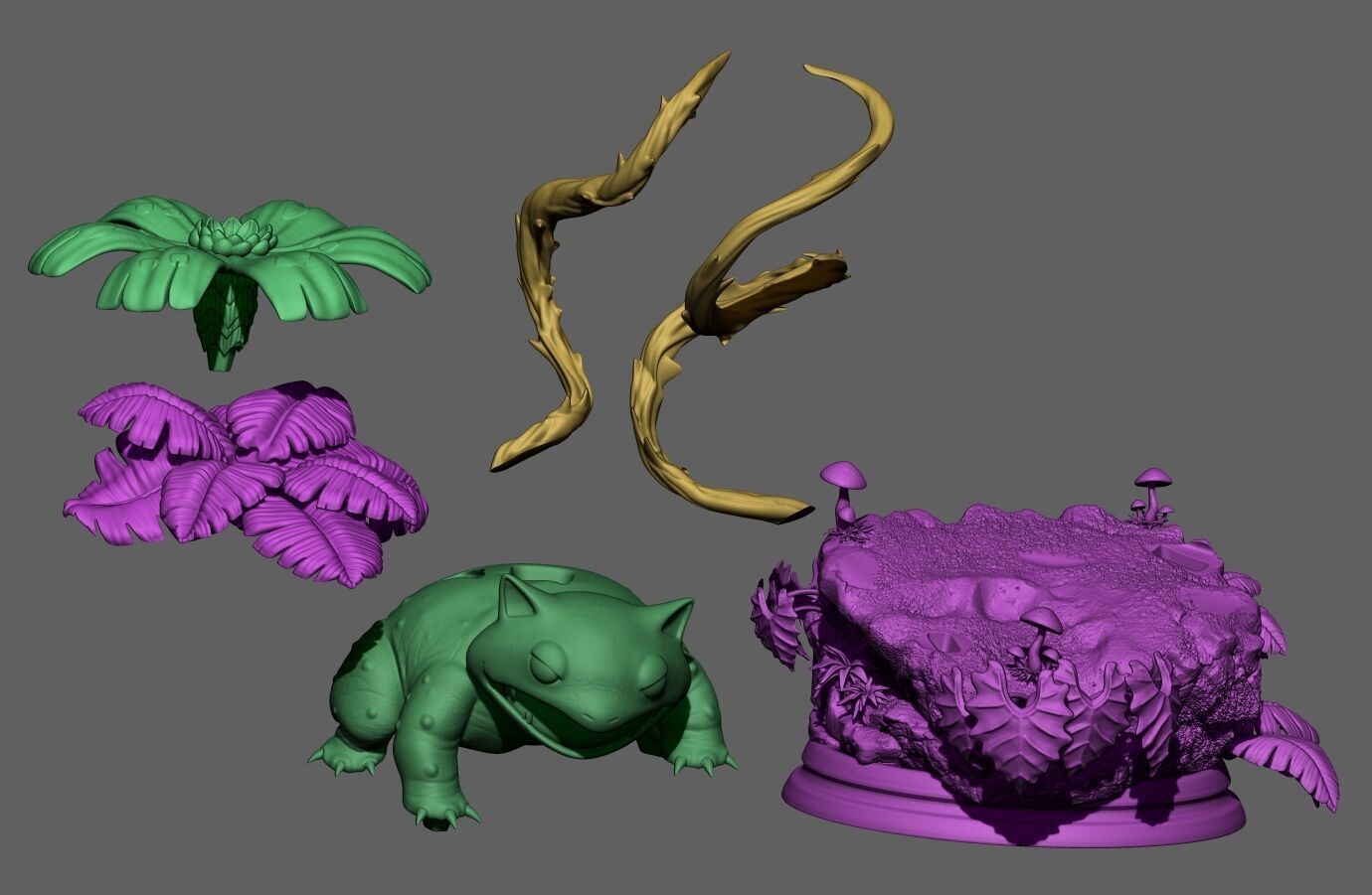 Venusaur  3D print model_8