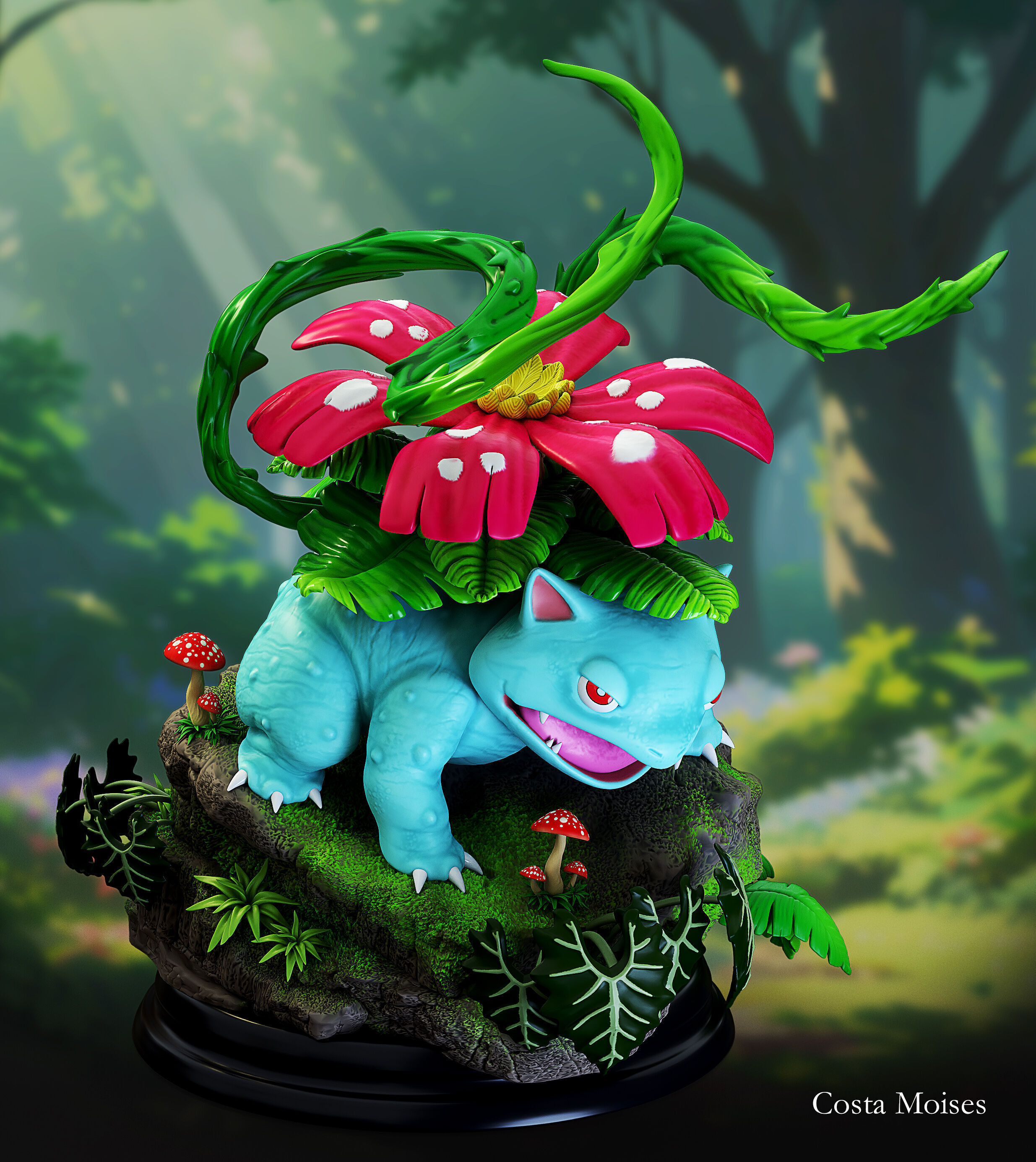 Venusaur  3D print model_2