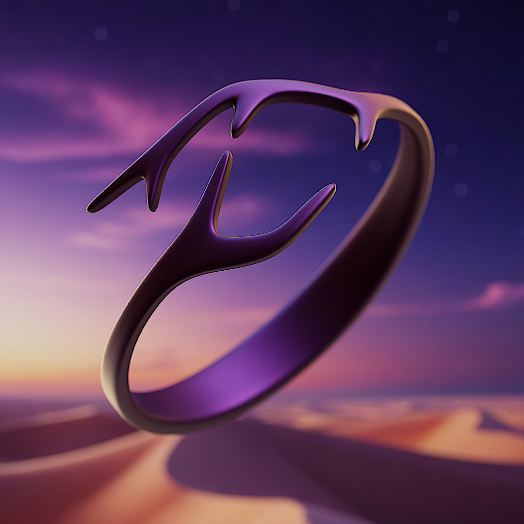 Mystic Antler Ring - Nature-Inspired Fantasy Jewelry 3D Print 37 3D print model_2