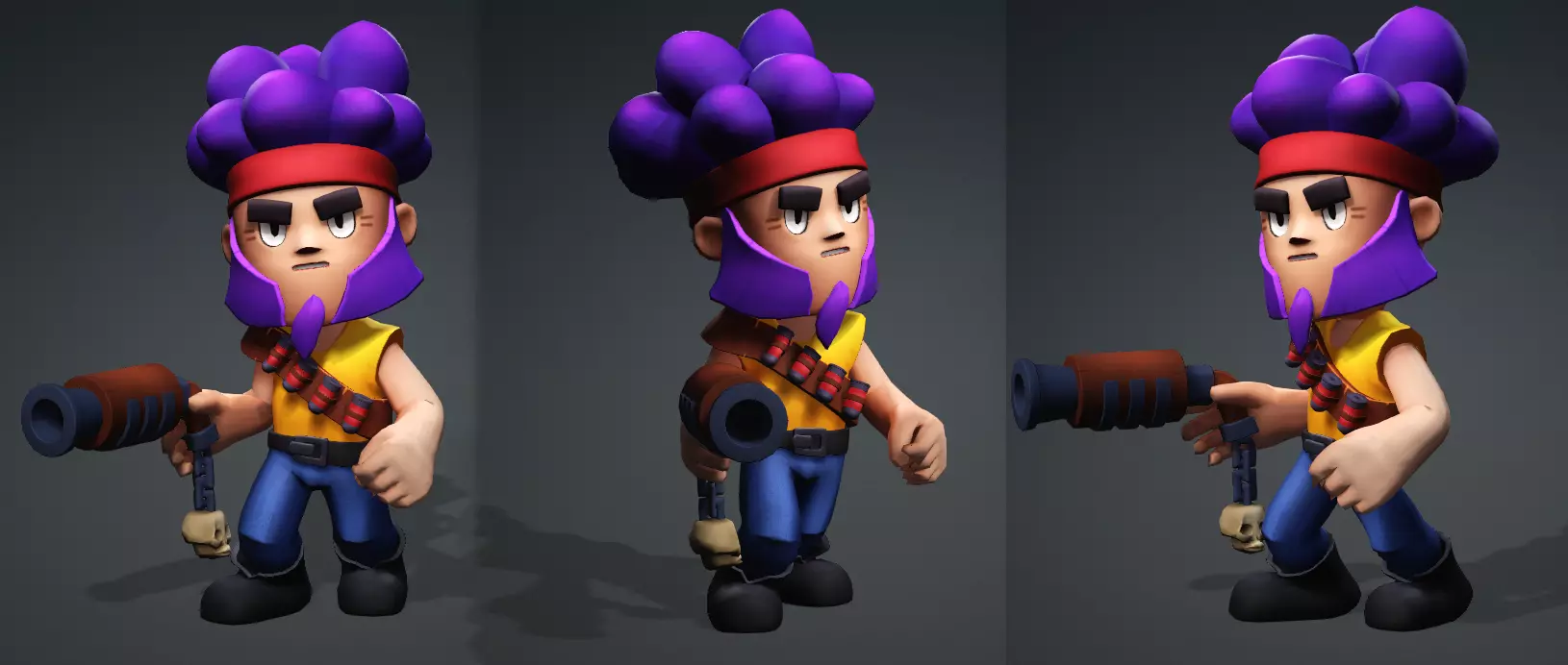 Cartoon Soldier Game Character Low-poly 3D model_0