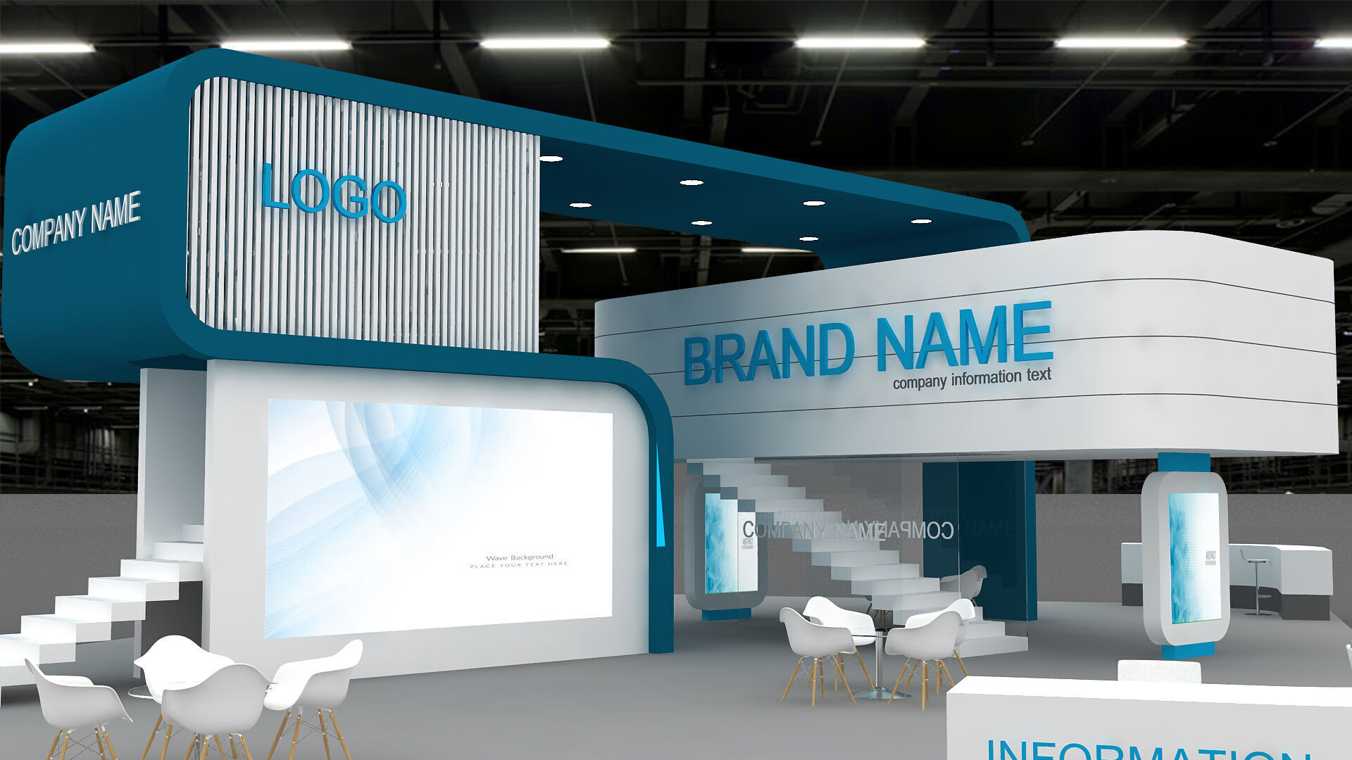 3d model Exhibition Booth 3D model_11