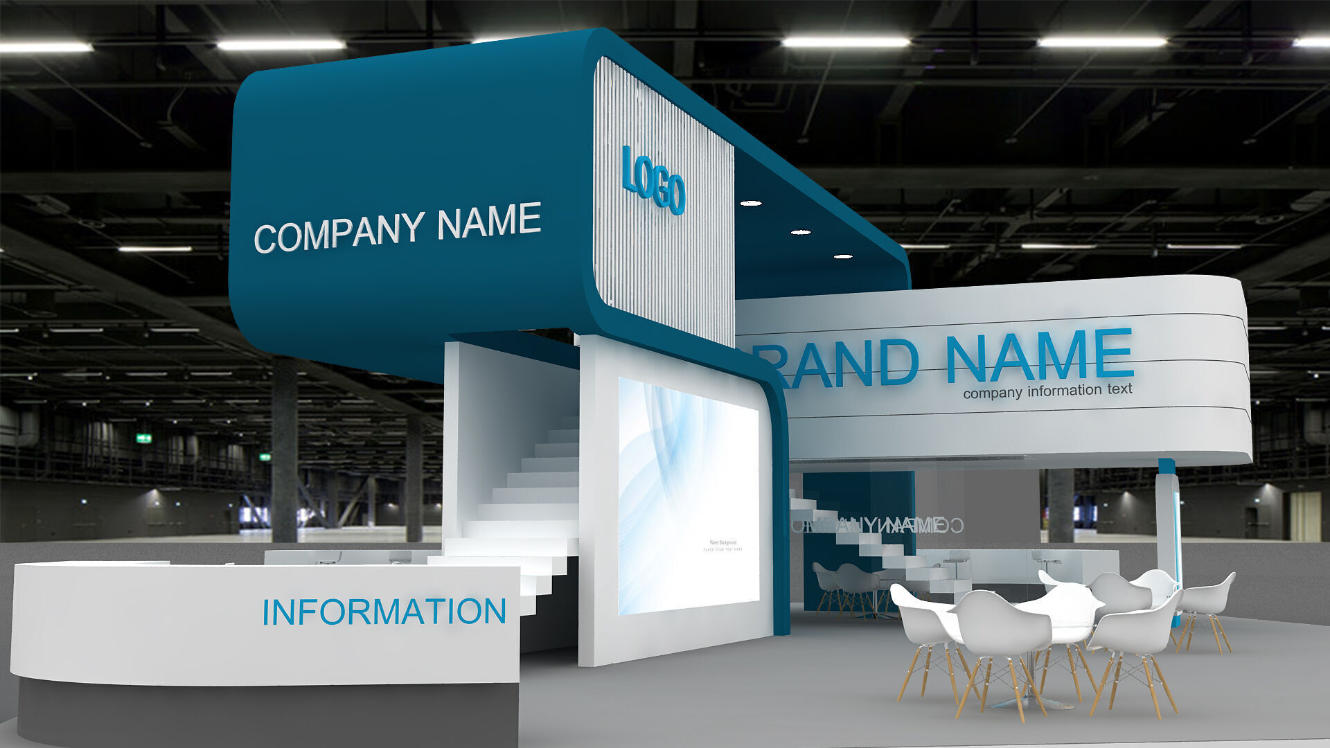 3d model Exhibition Booth 3D model_10