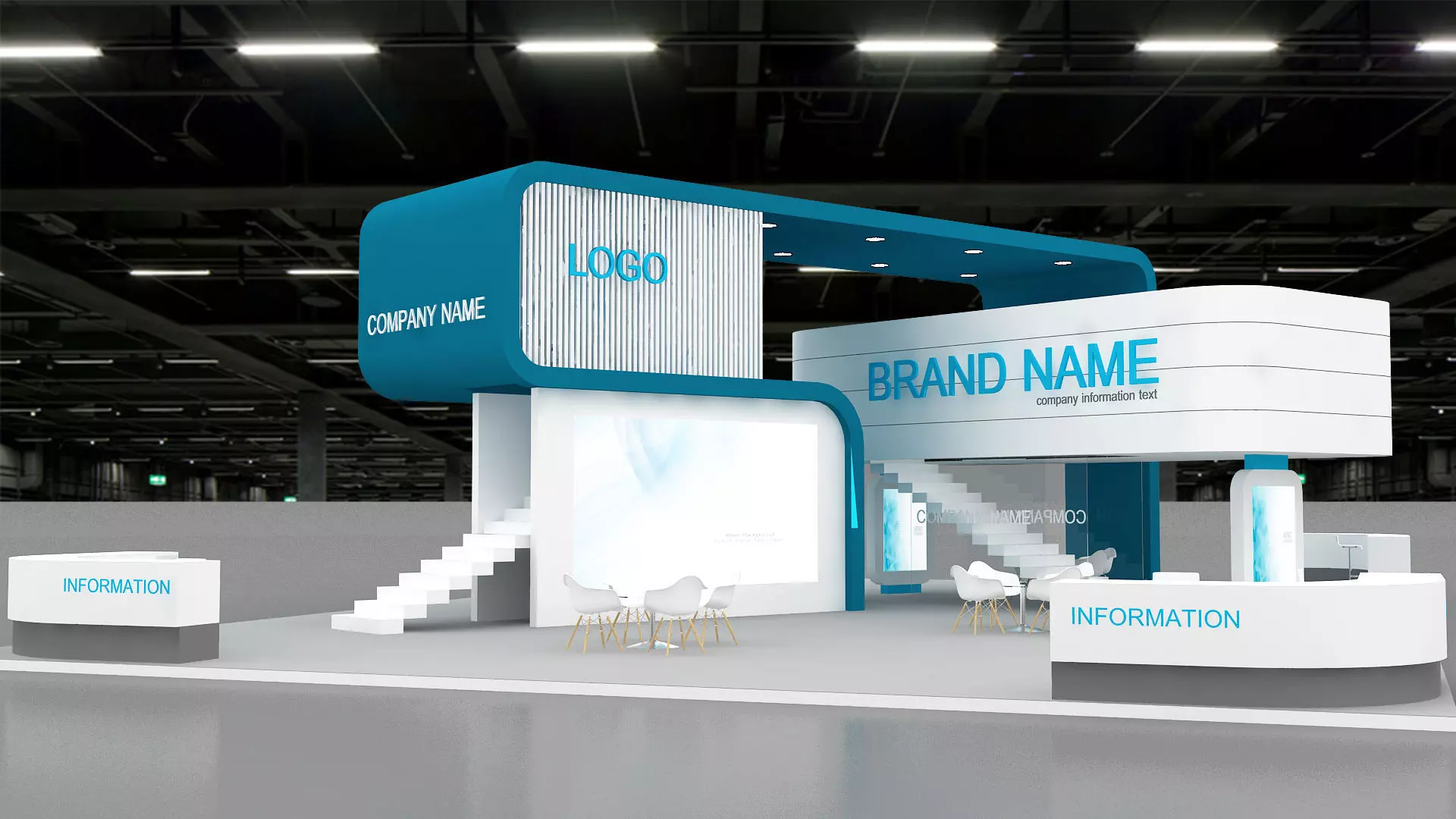 3d model Exhibition Booth 3D model_0