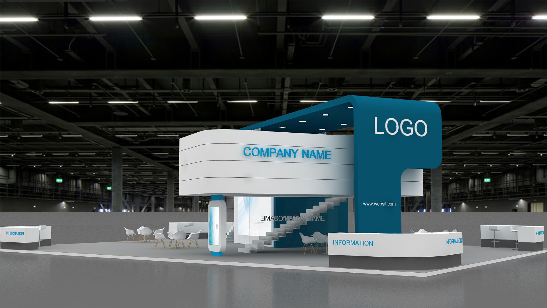 3d model Exhibition Booth 3D model_3