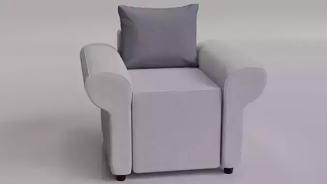 Modern 3D Chair Model  High-Quality Game  Ready
