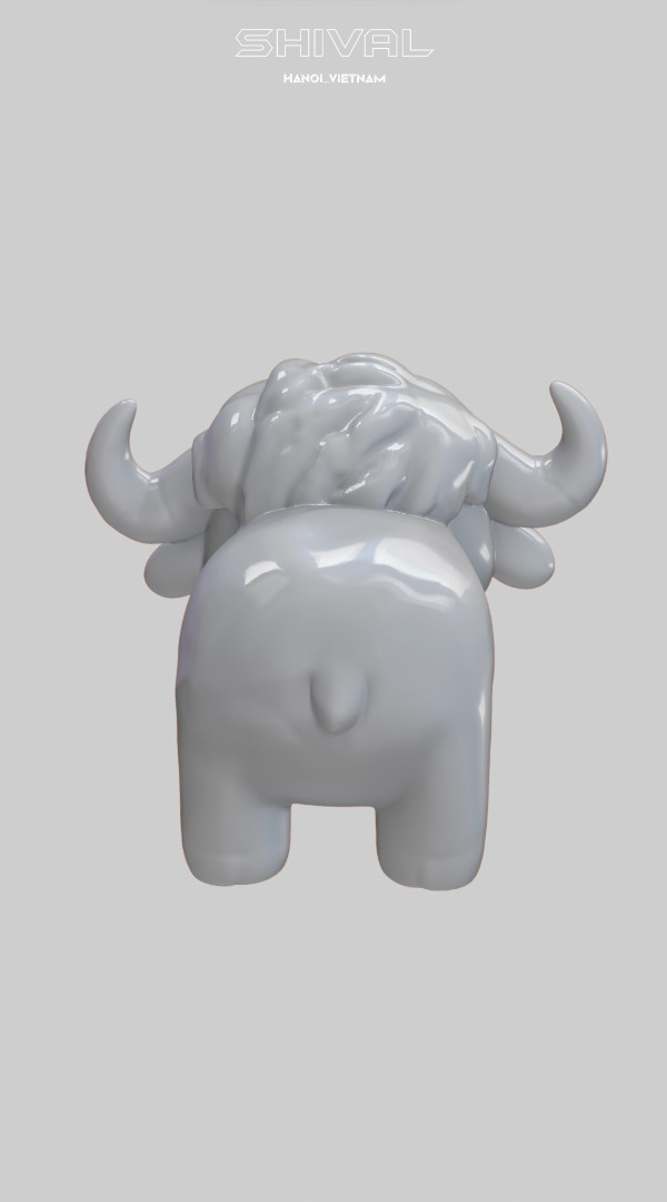Buffalo 3D print Free 3D print model_4