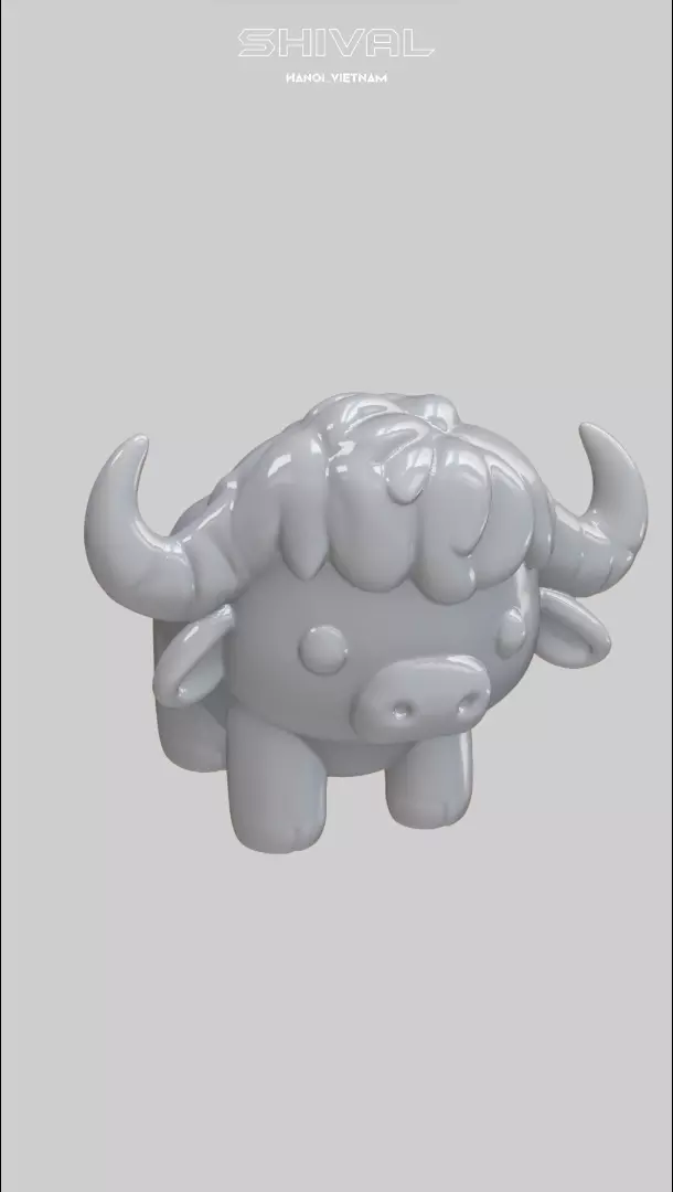 Buffalo 3D print Free 3D print model_0