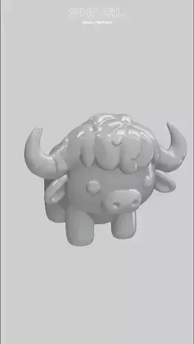 Buffalo 3D print