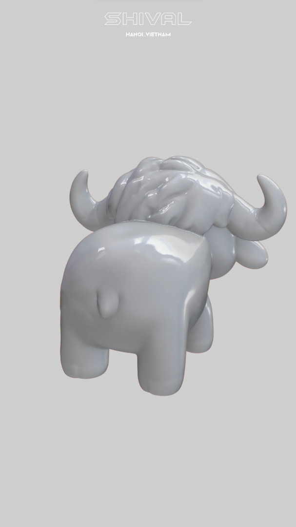Buffalo 3D print Free 3D print model_2